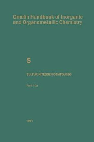 Cover of Sulfur-Nitrogen Compounds