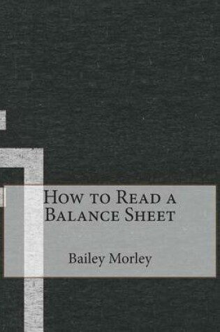 Cover of How to Read a Balance Sheet