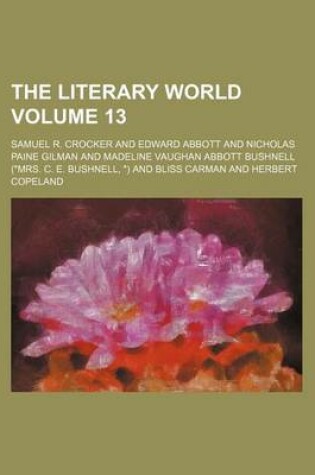 Cover of The Literary World Volume 13