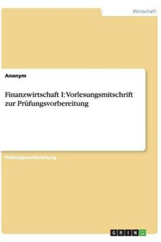 Cover of Finanzwirtschaft I