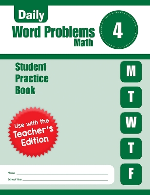 Cover of Daily Word Problems Math, Grade 4 Student Workbook