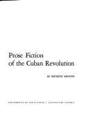 Cover of Prose Fiction of the Cuban Revolution