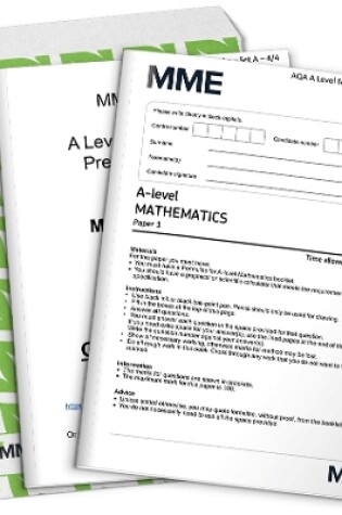 Cover of A Level Maths Predicted Papers 2023 (1 Pack (Set A ‚ 3 Exam Papers + Mark Scheme), exam board: AQA)