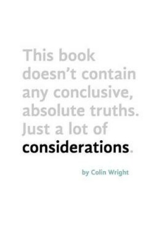 Cover of Considerations