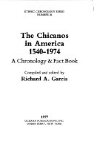 Cover of The Chicanos in America, 1540-1974