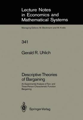 Cover of Descriptive Theories of Bargaining