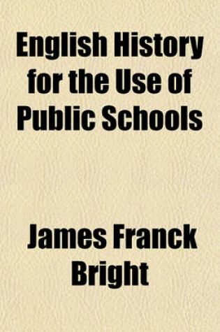 Cover of English History for the Use of Public Schools