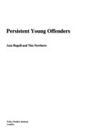 Cover of Persistent Young Offenders