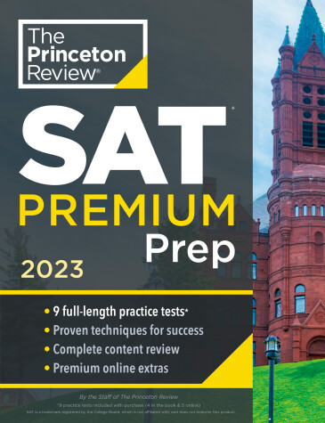 Book cover for Princeton Review SAT Premium Prep, 2023