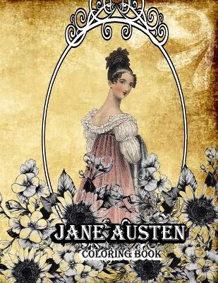 Book cover for Jane Austen coloring book