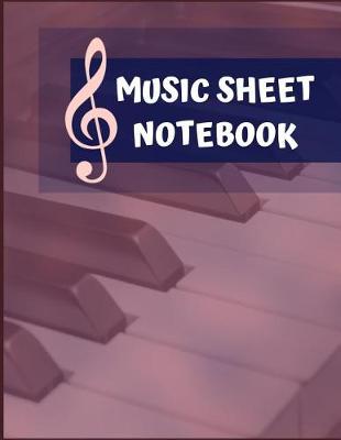 Book cover for Music Sheet Notebook