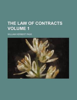 Book cover for The Law of Contracts Volume 1