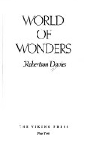 Cover of World of Wonders
