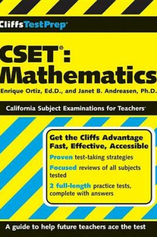 Cover of Cliffstestprep Cset