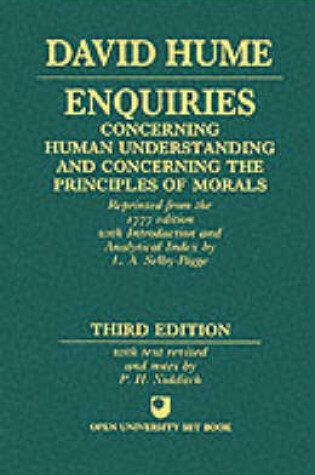 Cover of Enquiries concerning Human Understanding and concerning the Principles of Morals