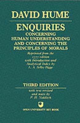 Book cover for Enquiries concerning Human Understanding and concerning the Principles of Morals