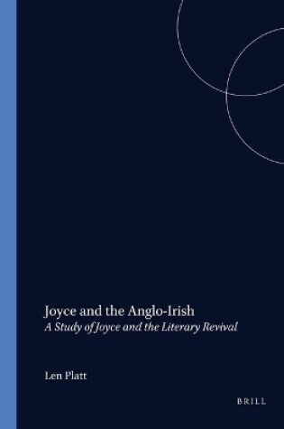 Cover of Joyce and the Anglo-Irish