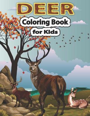 Book cover for Deer Coloring Book for Kids