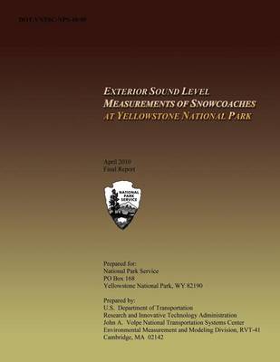 Book cover for Exterior Sound Level Measurements of Snowcoaches at Yellowstone National