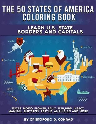 Cover of The 50 States of America Coloring Book