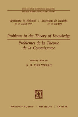 Cover of Problems in the Theory of Knowledge / Problemes de la theorie de la connaissance