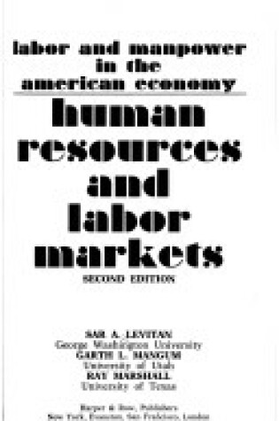 Cover of Human Resources and Labour Markets