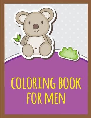 Book cover for coloring book for men