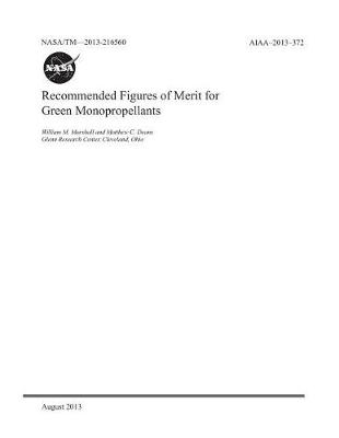 Book cover for Recommended Figures of Merit for Green Monopropellants
