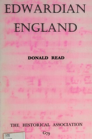 Cover of Edwardian England
