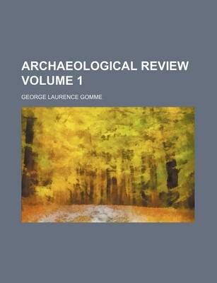 Book cover for Archaeological Review Volume 1