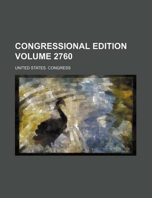 Book cover for Congressional Edition Volume 2760