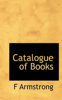 Book cover for Catalogue of Books