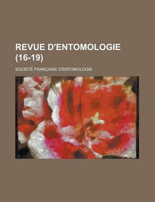 Book cover for Revue D'Entomologie (16-19 )