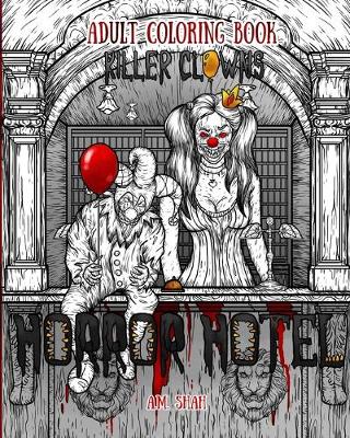 Cover of Adult Coloring Book Horror Hotel