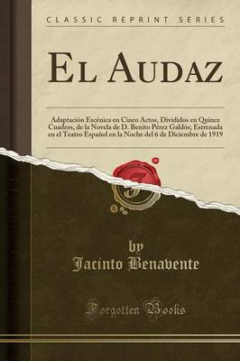 Book cover for El Audaz