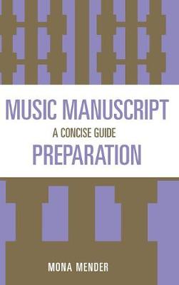 Book cover for Music Manuscript Preparation