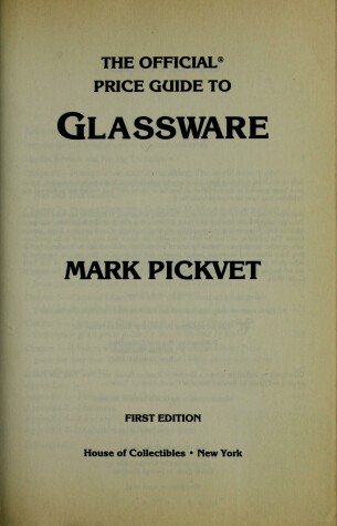 Book cover for Opg to Glassware