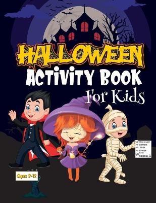 Book cover for Halloween Activity Book For Kids Ages 8-12