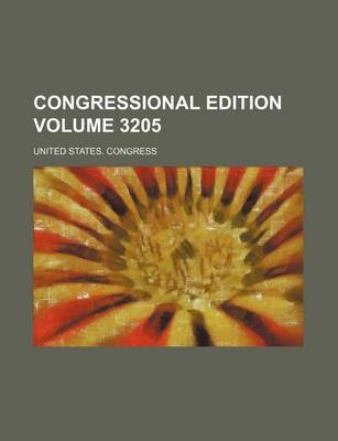 Book cover for Congressional Edition Volume 3205