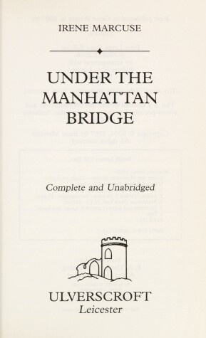 Book cover for Under The Manhattan Bridge