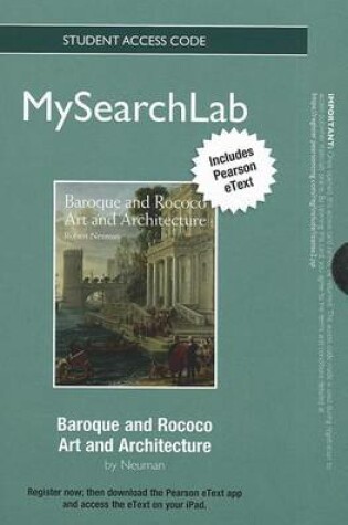 Cover of MyLab Search with Pearson eText -- Standalone Access Card -- Baroque and  Rococo Art and Architecture