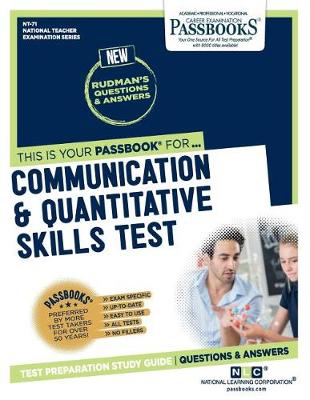 Book cover for Communication and Quantitative Skills Test (Nt-71)