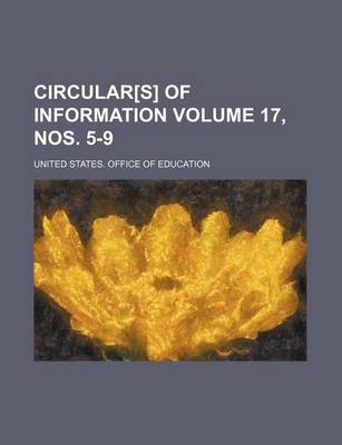 Book cover for Circular[s] of Information Volume 17, Nos. 5-9