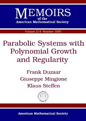 Book cover for Parabolic Systems with Polynomial Growth and Regularity