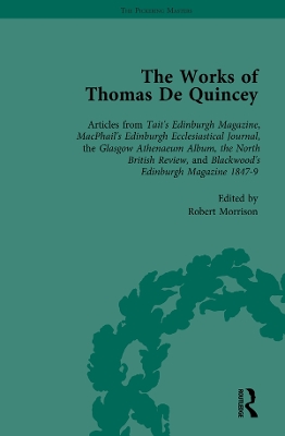 Book cover for The Works of Thomas De Quincey, Part III vol 16