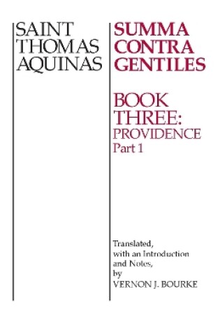 Cover of The Summa Contra Gentiles Bk. 3