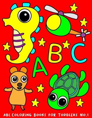 Book cover for ABC coloring books for toddlers No.1
