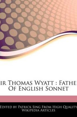 Cover of Sir Thomas Wyatt