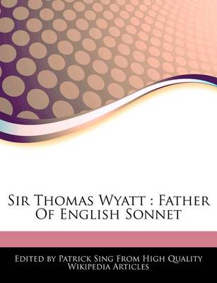 Book cover for Sir Thomas Wyatt