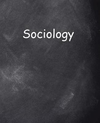 Cover of School Composition Sociology Chalkboard Style 200 Pages